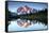 Mt Shuksan from Picture Lake, Mount Baker-Snoqualmie National Forest, Washington, USA-Michel Hersen-Framed Stretched Canvas