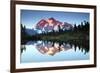 Mt Shuksan from Picture Lake, Mount Baker-Snoqualmie National Forest, Washington, USA-Michel Hersen-Framed Photographic Print