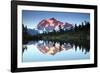 Mt Shuksan from Picture Lake, Mount Baker-Snoqualmie National Forest, Washington, USA-Michel Hersen-Framed Photographic Print