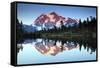 Mt Shuksan from Picture Lake, Mount Baker-Snoqualmie National Forest, Washington, USA-Michel Hersen-Framed Stretched Canvas