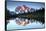 Mt Shuksan from Picture Lake, Mount Baker-Snoqualmie National Forest, Washington, USA-Michel Hersen-Framed Stretched Canvas