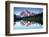 Mt Shuksan from Picture Lake, Mount Baker-Snoqualmie National Forest, Washington, USA-Michel Hersen-Framed Photographic Print