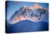 Mt Shuksan Is Illuminated By A Clearing Winter Storm At Sunset In North Cascades NP, Washington-Jay Goodrich-Stretched Canvas