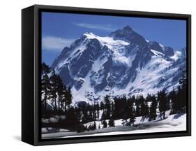 Mt. Shuksan, North Cascades National Park, Washington, USA-Charles Gurche-Framed Stretched Canvas