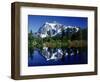 Mt. Shuksan Reflected in Highwood Lake, WA-David Carriere-Framed Photographic Print