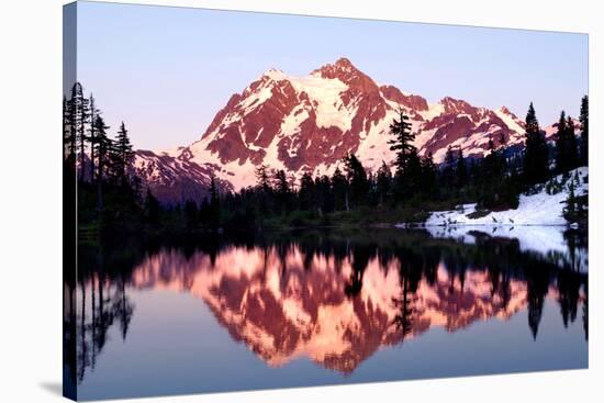 Mt. Shuksan Sunset-Douglas Taylor-Stretched Canvas