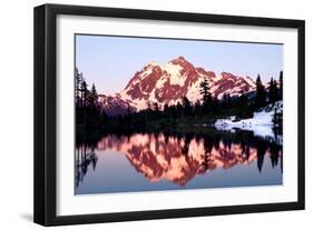 Mt. Shuksan Sunset-Douglas Taylor-Framed Photographic Print