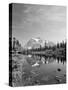 Mt Shuksan with Picture Lake, Mt Baker National Recreation Area, Washington, USA-Stuart Westmorland-Stretched Canvas