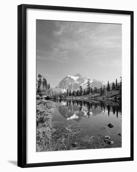 Mt Shuksan with Picture Lake, Mt Baker National Recreation Area, Washington, USA-Stuart Westmorland-Framed Premium Photographic Print