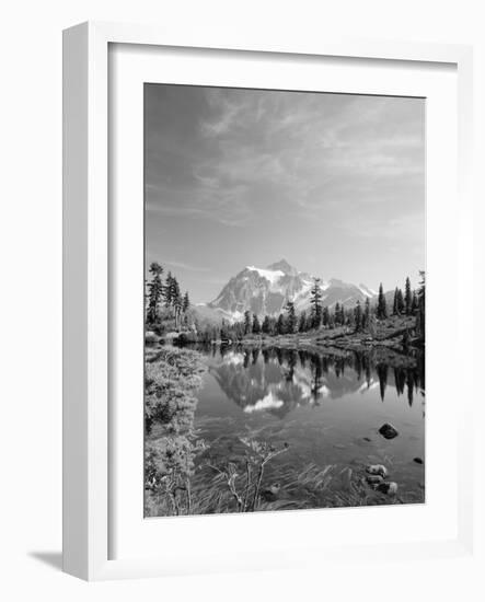 Mt Shuksan with Picture Lake, Mt Baker National Recreation Area, Washington, USA-Stuart Westmorland-Framed Photographic Print