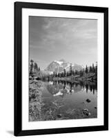 Mt Shuksan with Picture Lake, Mt Baker National Recreation Area, Washington, USA-Stuart Westmorland-Framed Photographic Print