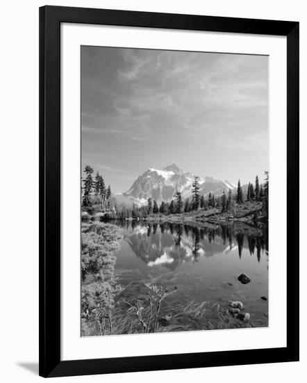 Mt Shuksan with Picture Lake, Mt Baker National Recreation Area, Washington, USA-Stuart Westmorland-Framed Photographic Print