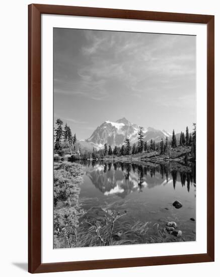 Mt Shuksan with Picture Lake, Mt Baker National Recreation Area, Washington, USA-Stuart Westmorland-Framed Photographic Print