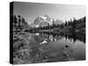 Mt Shuksan with Picture Lake, Mt Baker National Recreation Area, Washington, USA-Stuart Westmorland-Stretched Canvas