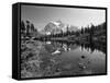 Mt Shuksan with Picture Lake, Mt Baker National Recreation Area, Washington, USA-Stuart Westmorland-Framed Stretched Canvas