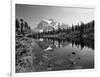 Mt Shuksan with Picture Lake, Mt Baker National Recreation Area, Washington, USA-Stuart Westmorland-Framed Photographic Print