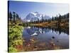 Mt Shuksan with Picture Lake, Mt Baker National Recreation Area, Washington, USA-Stuart Westmorland-Stretched Canvas