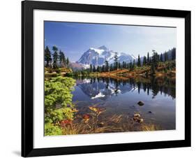 Mt Shuksan with Picture Lake, Mt Baker National Recreation Area, Washington, USA-Stuart Westmorland-Framed Photographic Print