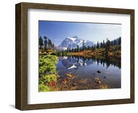 Mt Shuksan with Picture Lake, Mt Baker National Recreation Area, Washington, USA-Stuart Westmorland-Framed Photographic Print