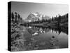 Mt Shuksan with Picture Lake, Mt Baker National Recreation Area, Washington, USA-Stuart Westmorland-Stretched Canvas