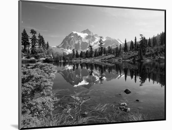 Mt Shuksan with Picture Lake, Mt Baker National Recreation Area, Washington, USA-Stuart Westmorland-Mounted Photographic Print