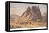 Mt. Sinai, Israelites Wandering in the Wilderness-null-Framed Stretched Canvas