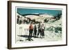 Mt. Spokane State Park Ladies Skiing - Washington-Lantern Press-Framed Art Print