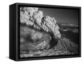 Mt. St. Helens Erupting-Bettmann-Framed Stretched Canvas