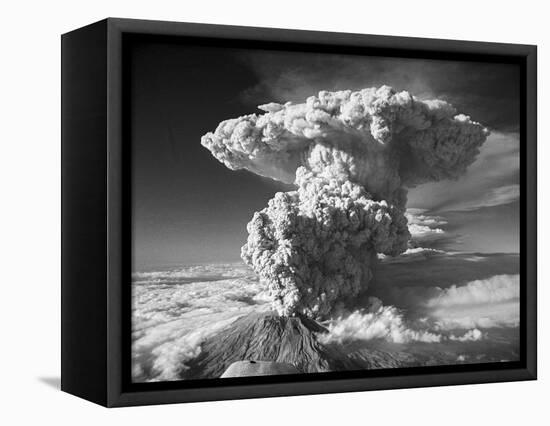Mt. St. Helens Erupting-Bettmann-Framed Stretched Canvas