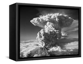 Mt. St. Helens Erupting-Bettmann-Framed Stretched Canvas