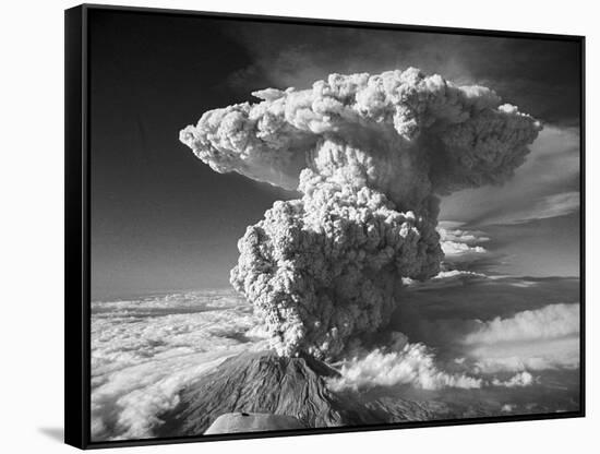 Mt. St. Helens Erupting-Bettmann-Framed Stretched Canvas