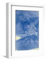 Mt. St. Helens Erupting-null-Framed Photographic Print