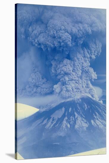 Mt. St. Helens Erupting-null-Stretched Canvas