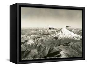 Mt. St. Helens - Mt. Rainier, 1937-null-Framed Stretched Canvas