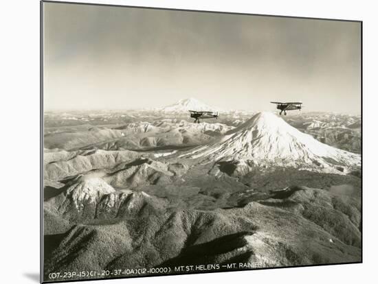 Mt. St. Helens - Mt. Rainier, 1937-null-Mounted Giclee Print