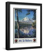 Mt. St. Helens Poster-Gustav Krollmann-Framed Giclee Print