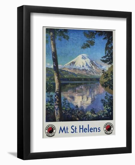 Mt. St. Helens Poster-Gustav Krollmann-Framed Giclee Print