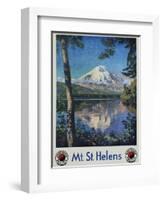 Mt. St. Helens Poster-Gustav Krollmann-Framed Giclee Print