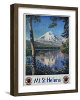 Mt. St. Helens Poster-Gustav Krollmann-Framed Giclee Print