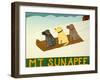 Mt. Sunapee Sled Dogs Template-Stephen Huneck-Framed Giclee Print