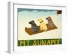 Mt. Sunapee Sled Dogs Template-Stephen Huneck-Framed Giclee Print