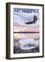 Mt. Susitna, Alaska - The Sleeping Lady-Lantern Press-Framed Art Print