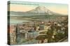 Mt. Tacoma and Downtown Tacoma, Washington-null-Stretched Canvas