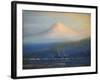 Mt. Tacoma at Sunset-Thomas Gibbs Moses-Framed Giclee Print