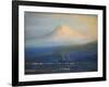 Mt. Tacoma at Sunset-Thomas Gibbs Moses-Framed Giclee Print