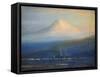 Mt. Tacoma at Sunset-Thomas Gibbs Moses-Framed Stretched Canvas