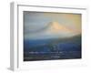 Mt. Tacoma at Sunset-Thomas Gibbs Moses-Framed Giclee Print