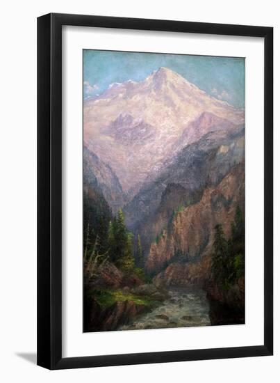 Mt. Tacoma from Tahoma Fork, 1915-1916-Frederick Holmes-Framed Premium Giclee Print