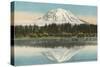 Mt. Tacoma, Lake Spanaway, Washington-null-Stretched Canvas