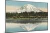 Mt. Tacoma, Lake Spanaway, Washington-null-Mounted Art Print